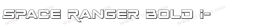 Space Ranger Bold I字体转换